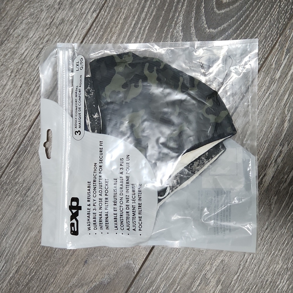 Adult face masks Size L/XL 3pack